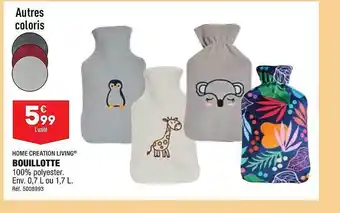 ALDI Bouillotte home création living offre