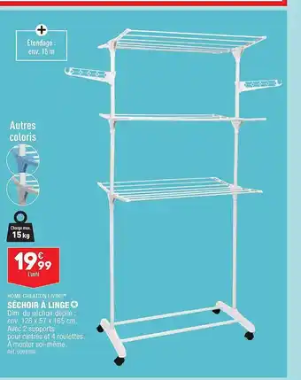 ALDI Séchoir à linge home création living offre