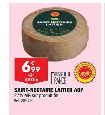 ALDI Saint-nectaire laitier aop offre