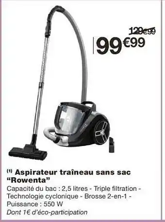 Monoprix Aspirateur traîneau sans sac offre