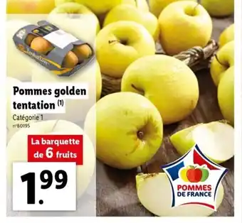 Lidl Pommes golden tentation offre