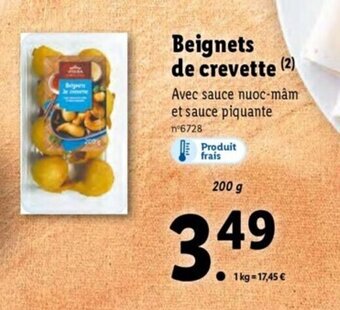Lidl Beignets de crevette offre