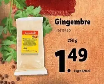 Lidl Gingembre offre