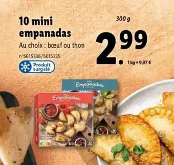 Lidl 10 mini empanadas offre