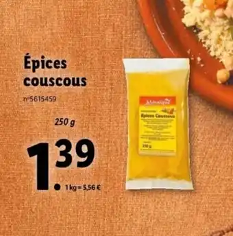 Lidl Épices couscous offre