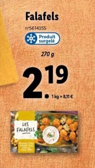 Lidl Falafels offre