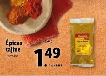Lidl Épices tajine offre