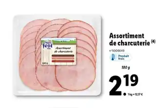 Lidl Assortiment de charcuterie offre