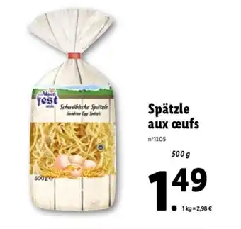 Lidl Spätzle aux œufs offre