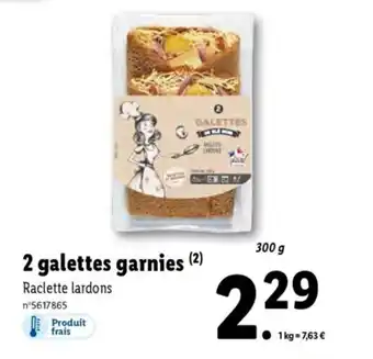 Lidl 2 galettes garnies offre