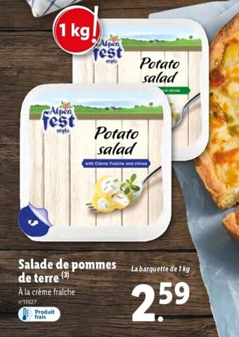 Lidl Salade de pommes de terre offre