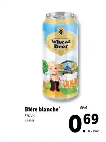 Lidl Bière blanche offre