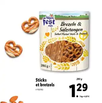 Sticks et bretzels