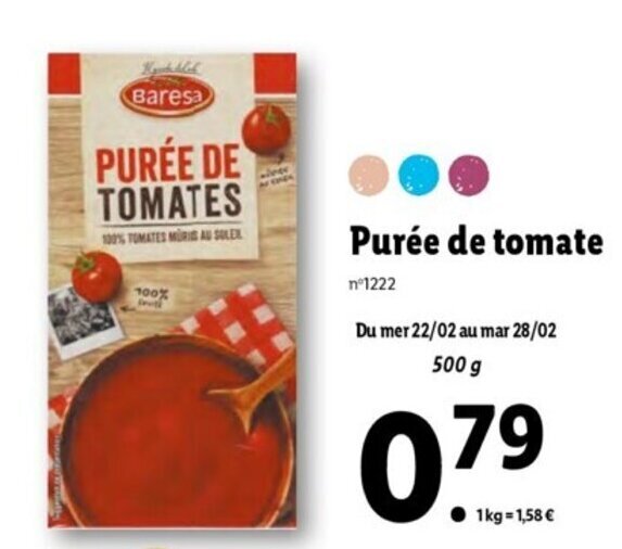 Promo Purée de tomate chez Lidl