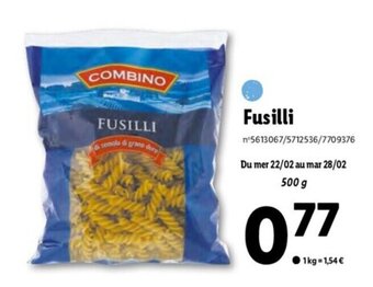 Lidl Fusilli offre