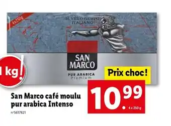 Lidl San marco café moulu pur arabica intenso offre