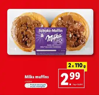 Lidl Milka muffins offre