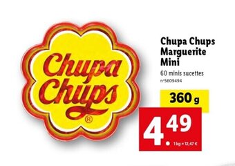 Lidl Chupa chups marguerite mini offre