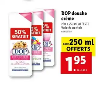 Lidl DOP douche crème offre