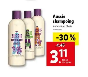 Lidl Aussie shampoing offre