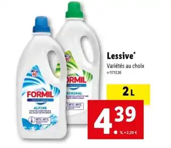 Lidl Lessive offre