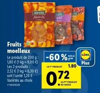 Lidl Fruits moelleux offre