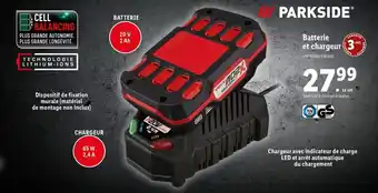 Lidl Batterie et chargeur offre