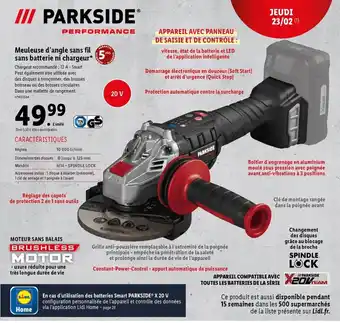 Lidl Meuleuse d'angle sans fil sans batterie ni chargeur offre
