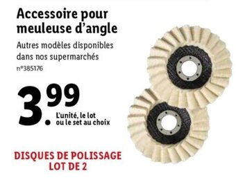 Lidl Accessoire pour meuleuse d'angle offre