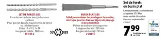 Lidl Set de forets ou burin plat offre