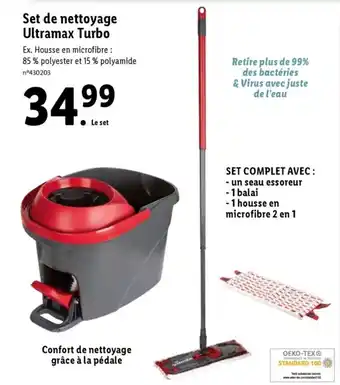 Lidl Set de nettoyage ultramax turbo offre
