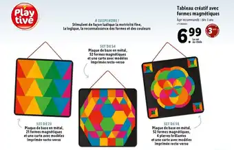 Lidl Tableau créatif avec formes magnétiques offre