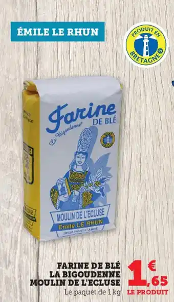 Super U Farine de blé la bigoudenne moulin de l'ecluse offre