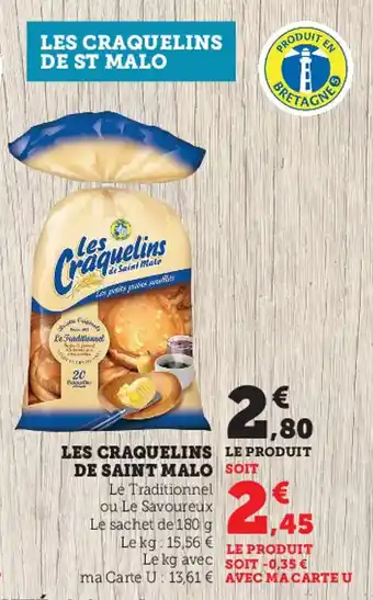 Super U Les craquelins de saint malo offre