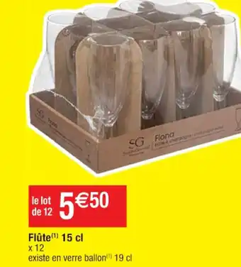 Cora x Carrefour Flûte 15 cl offre