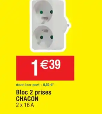 Cora x Carrefour Bloc 2 Prises Chacon offre