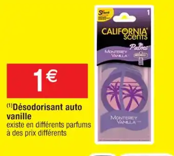 Cora x Carrefour Désodorisant Auto Vanille offre