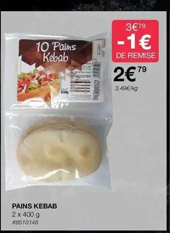 Costco Pains kebab offre