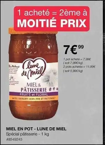 Costco Miel en pot - lune de miel offre