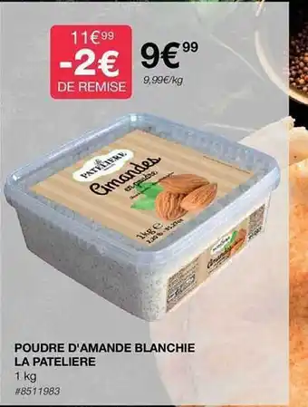 Costco Poudre d'amande blanchie la patelière offre
