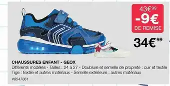 Costco Chaussures enfant - geox offre