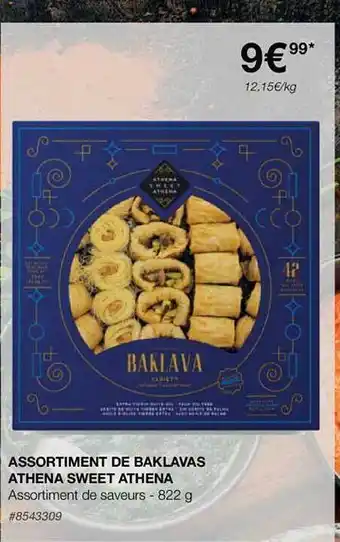 Assortiment de baklavas athena sweet athena