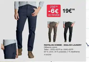 Costco Pantalon homme - english laundry offre