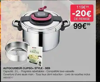 Autocuiseur clipso+ style - seb