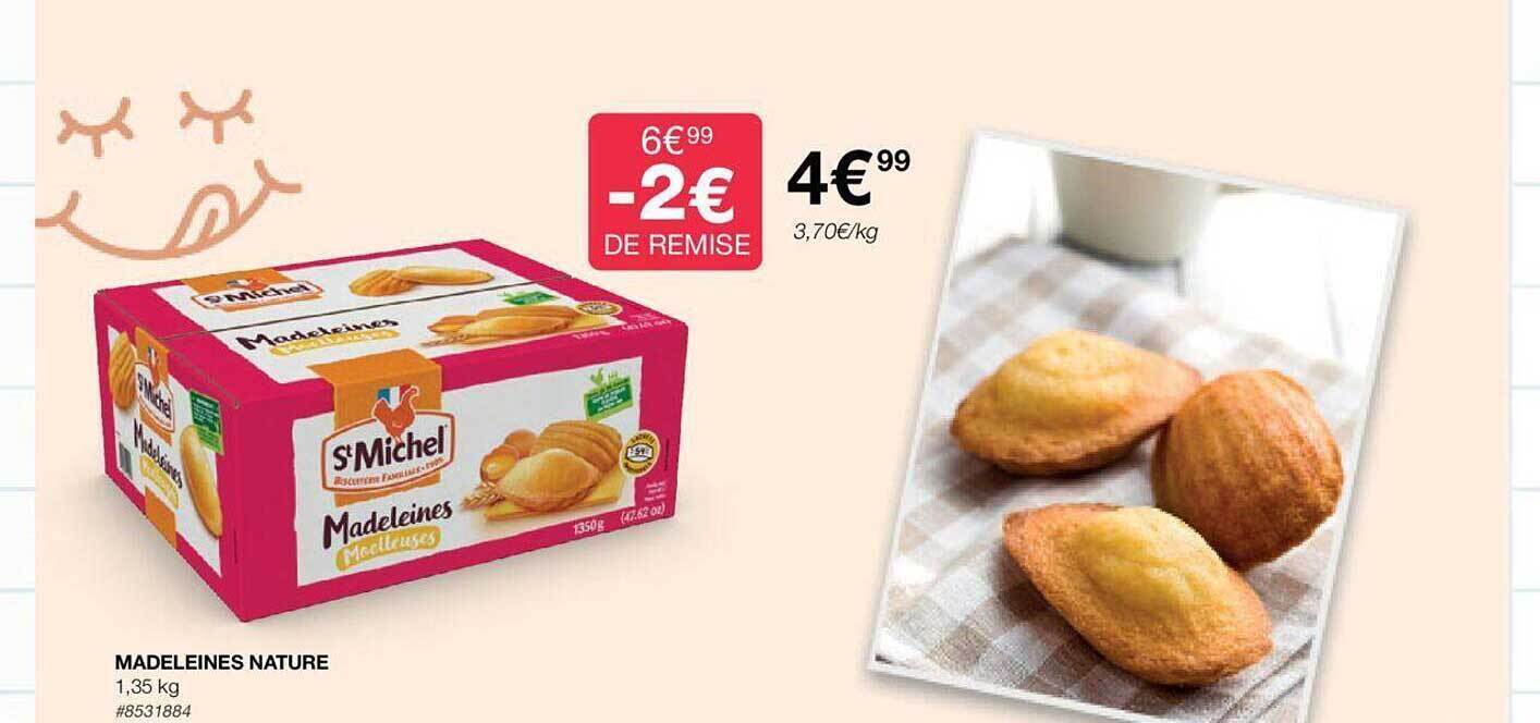 Promo Madeleines nature chez Costco