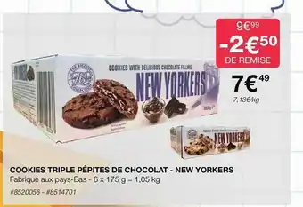 Costco Cookies triple pépites de chocolat - new yorkers offre