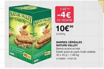 Costco Barres céréales nature valley offre