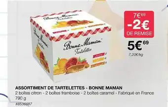 Costco Assortiment de tartelettes - bonne maman offre