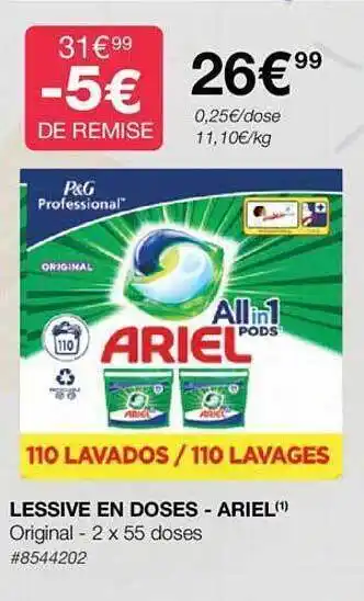 Costco Lessive en doses - ariel offre