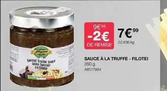 Costco Sauce à la truffe - filotei offre